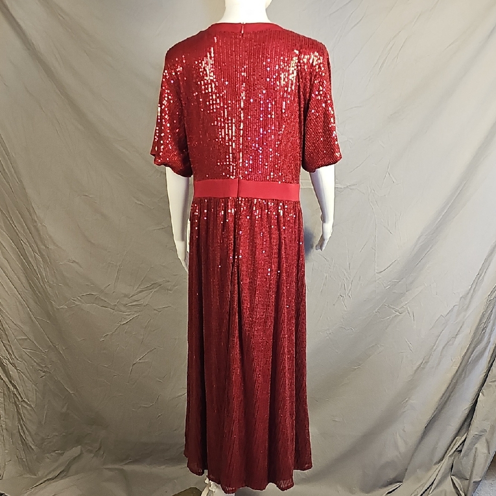 Grace Karin Red Sequin Dress - Picture 7 of 9